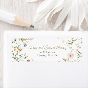 Elegant Delicate Watercolor Wildflower Wedding