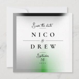Elegant Demiromantic Pride Wedding Save The Date