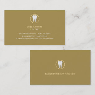 Elegant Dental Blue Business Card
