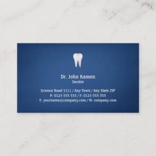 Elegant Dental Blue Business Card