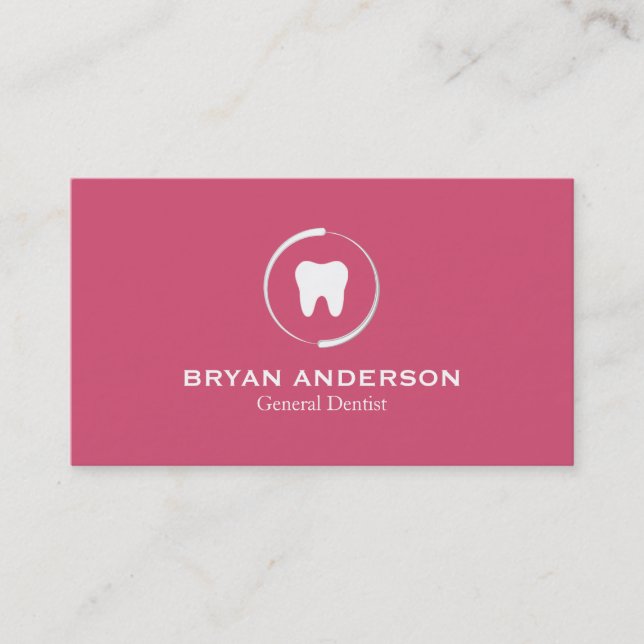 Elegant Dental Business Card (Front)