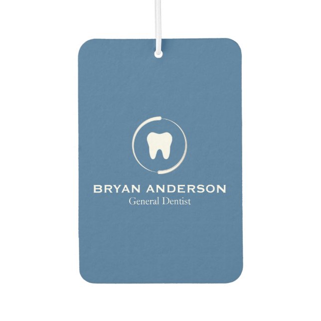 Elegant Dental Logo Car Air Freshener (Front)