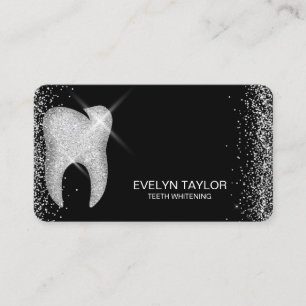 Elegant Dentist Dental Clinic Teeth Whitening Business Card