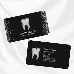 Elegant Dentist Dental Clinic Teeth Whitening Business Card