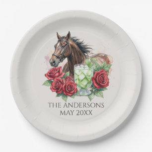 Elegant Derby Party Paper Plate