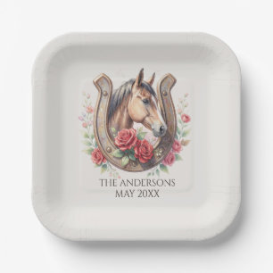 Elegant Derby Party Paper Plate