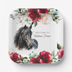 Elegant Derby Party Paper Plate