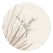 Elegant Desert Palms Envelope Stickers