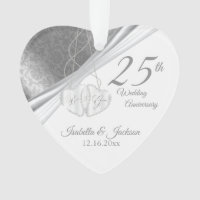 Elegant Design -  25th Silver Wedding Anniversary