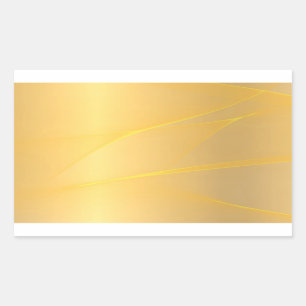 Elegant Design Blank Template Glamourous Faux Gold Rectangular Sticker