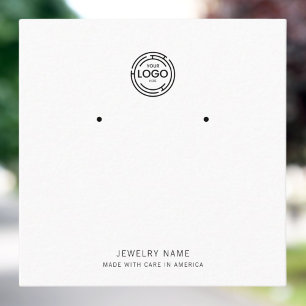 Elegant Design Custom Logo Exclusive Earrings Calling Card