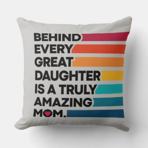 Elegant Design Expression Text for Mothers Day Cushion