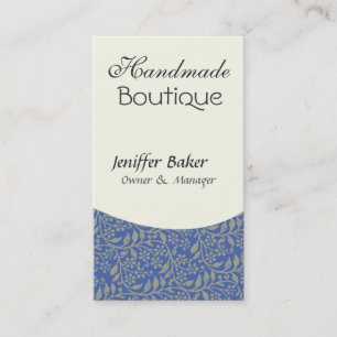 Elegant  Design  Jack of All Trades Retro Blue Business Card