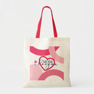 Elegant design Text Mum I Love You With Heart  Tote Bag