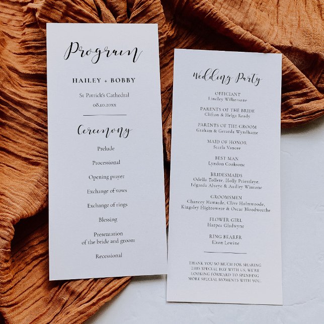 Elegant design wedding programme (Creator Uploaded)