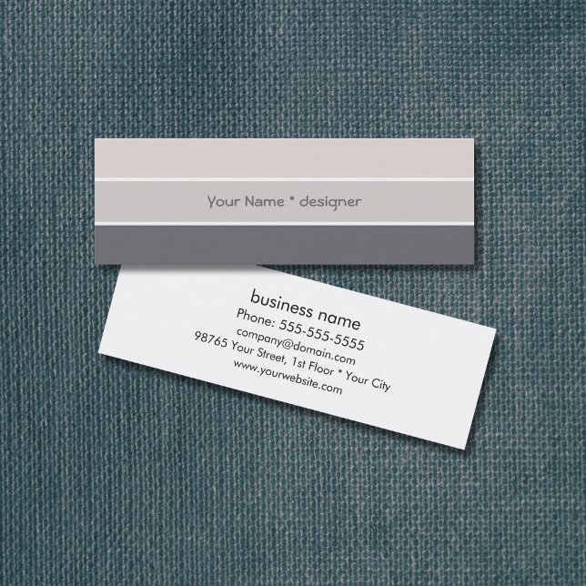 Elegant Designer Skinny Business Card Template (Creator Uploaded)