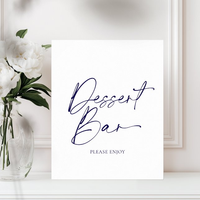 Elegant "Dessert Bar" Paper Poster (Creator Uploaded)