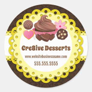 Elegant Desserts Bakery Packaging Seals