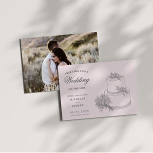 Elegant Destination Floral Photo Save The Date Invitation