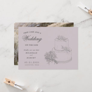 Elegant Destination Floral Photo Save The Date Invitation