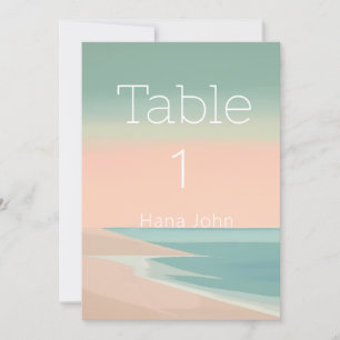 Elegant destination table number