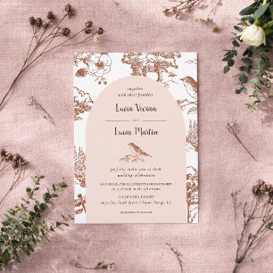 Elegant Detail Vintage Wild Forest Wedding Invitation