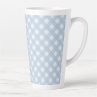 Elegant Diagonal Chequered Pattern, Blue and White