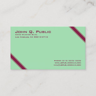 Elegant Diagonal Stripes Business Card