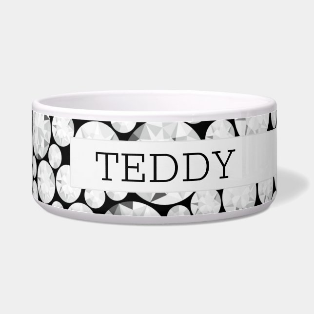 Elegant Diamond Gemstone PET NAME Glam Bling (Right)