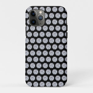 Elegant Diamond pattern on black Case-Mate iPhone Case