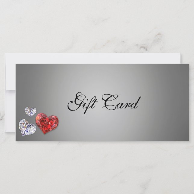 Elegant Diamond Precious Hearts Gift Certificate (Front)