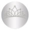 Elegant Diamond Tiara Princess Sticker