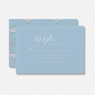 Elegant Diamond Wedding RSVP Card