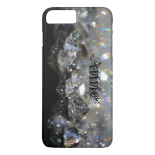 Elegant Diamonds Black and White Shiny Sparkles Case-Mate iPhone Case