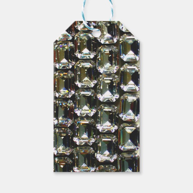 Elegant diamonds gemstones jewellery  gift tags (Front)