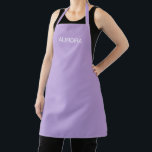 Elegant Digital Lavender Personalised Name -  Apron<br><div class="desc">Cook, bake, or create in style with this all-over print apron, featuring a chic minimalist design and your personalised name (like Aurora) in a graceful font. Designed for both comfort and fashion, this apron makes a beautiful statement in any kitchen or creative space. Ideal for home cooks, bakers, crafters, or...</div>