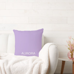 Elegant Digital Lavender Personalised Name -  Cushion