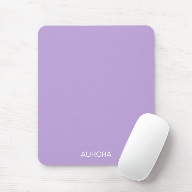 Elegant Digital Lavender Personalised Name -  Mouse Pad (With Mouse)