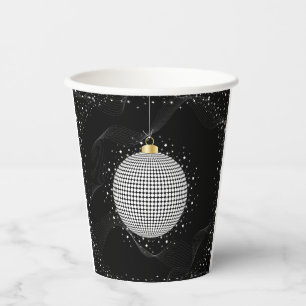 Elegant Disco Ball Christmas Ornament Paper Cups
