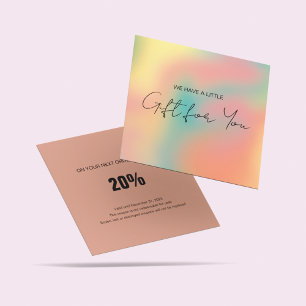 Elegant Discount Coupon Loyalty Gift Certificate