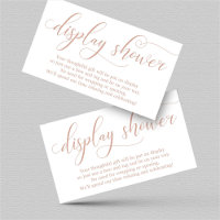 Elegant Display Shower Insert for Invitation