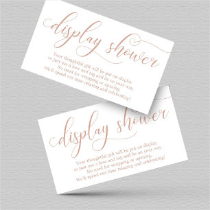 Elegant Display Shower Insert for Invitation