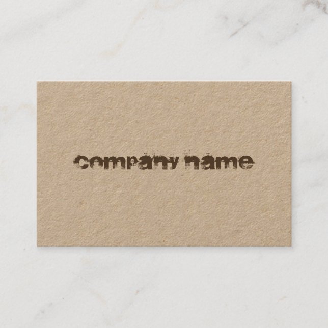 Elegant Distressed Text Corporate Modern Template Business Card (Front)