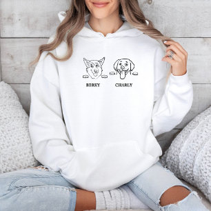Elegant Dog Breed Custom name Hoodie