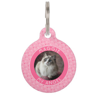 Elegant Dog Dad Gift Ethnic Pattern Pet Tag