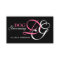 Elegant Dog Grooming Business Card Monogram