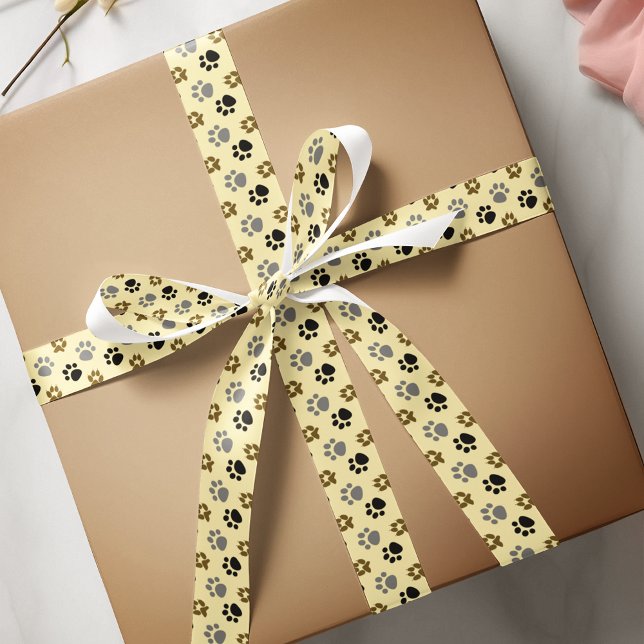 Elegant Dog pet paws cream Satin Ribbon (Elegant Dog pet paws cream Satin Ribbon)