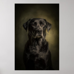 Elegant Dog Silhouette Poster
