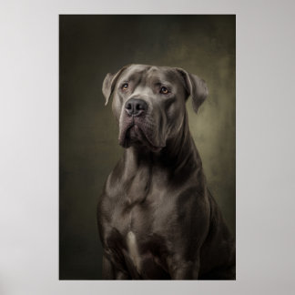 Elegant Dog Silhouette Poster