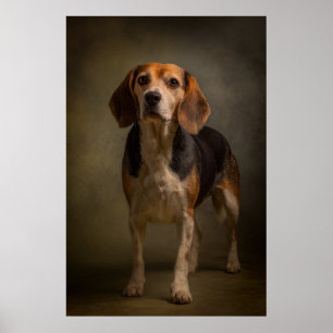 Elegant Dog Silhouette Poster